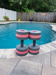 Dumbbell pool weights